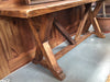 Ana Sofia Clean Rustic Chic Thick Cut Sabino Wood Console Table