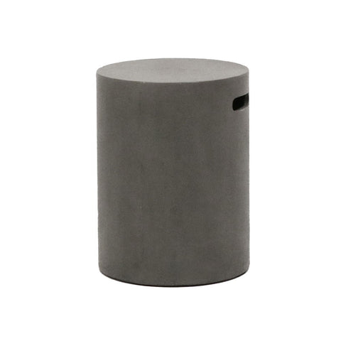 Round Concrete Side Table / Stool Modern Rustic Minimalist Design