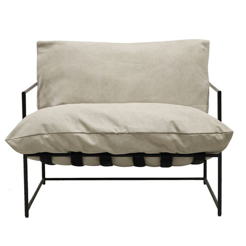 Lauro Club Chair Large Lounge Chair - Contemporary Chic Desert Colour