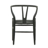 Joffre Dining Chair Black Rattan Weave & Oak Wood