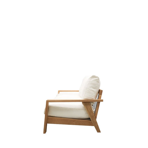 Laid Back Modern Cassel 3 Seater Sofa - White