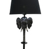 Artistic & Quirky Graphite/Black Elephant Floor Lamp Light