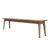 Vaasa Scandinavian Chic American Oak Bench Seat 185cm