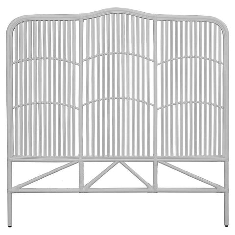 Denver Bedhead Headboard White Rattan Super King