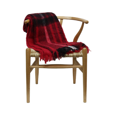 Red & Black Check Lounge / Bed Throw