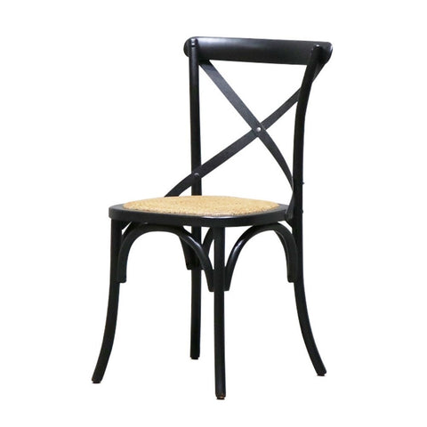 Bentwood Artistic Birchwood & Rattan Crossback Dining Chair