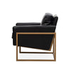 Davie Modern Art Leather Armchair / Occasional Chair