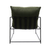 Lauro Slingback Club Chair Bouclé Green & Iron Modern Chic Lounge Chair Armchair