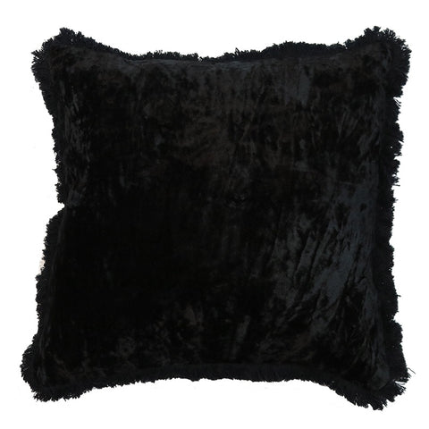 Vintage Black Grace Velvet Lounge / Chair Cushion 45cm