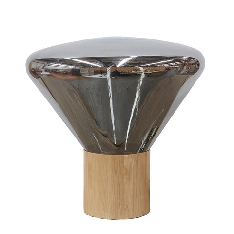 Marco Smoke Glass Modern Retro Geometric Table Lamp Light (Version 2)