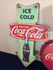 Coca Cola Pointing Arrow Embossed Wall Art Sign