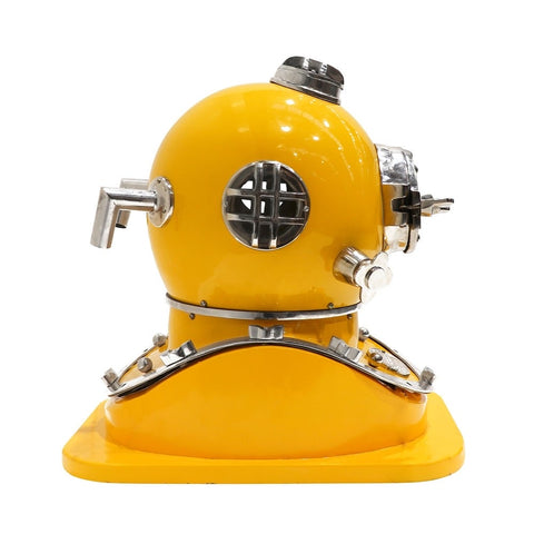 Full Size Replica Mark V Yellow Diver’s Helmet Perfect Home Décor Ornament