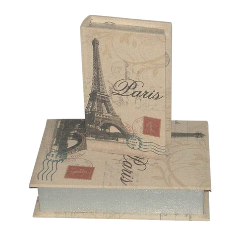French Parisian Eiffel Tower Fabric Storage Boxes