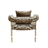 Michigan Armchair Modern Animal Print - Bold Statement Piece