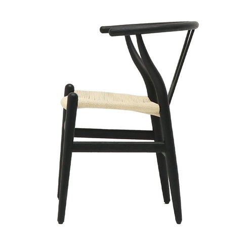 Joffre Dining Chair Natural Rattan Weave & Oak Wood