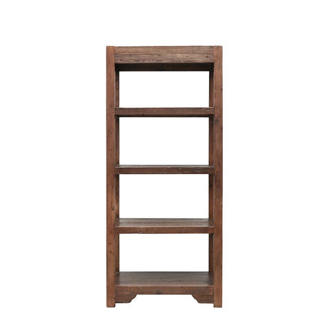 Narrower Wooden Bakers Rack Rustic Characterful Four Tier Library Bookshelf Bookcase / Entertainment Unit French Country Industrial Chic