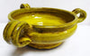Citrine Ceramic Tripoli Decorative Bowl Crackle Glaze