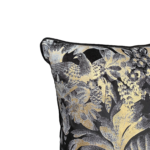 Versace Black Velvet Lounge / Chair Cushion 50cm