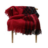 Red & Black Check Lounge / Bed Throw