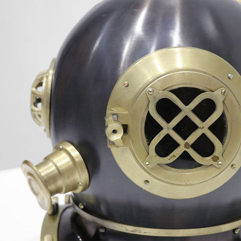 Full Size Replica Mark V Charcoal Diver’s Helmet Perfect Home Décor Ornament