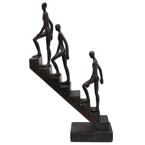 Three Climbing Men Decorative Showpiece Ornament