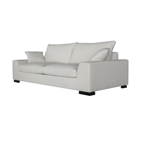 Phoenix Modern Minimalist Three Seater Linen Sofa / Lounge