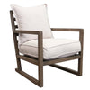 Bristol Beech Wood & Cotton Lounge Chair Armchair