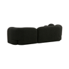 Seattle 3 Seater Modern Sofa / Lounge Black Boucle Colour