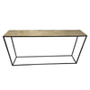 Antique Brass Snake Iron & Aluminium Modern Console Table