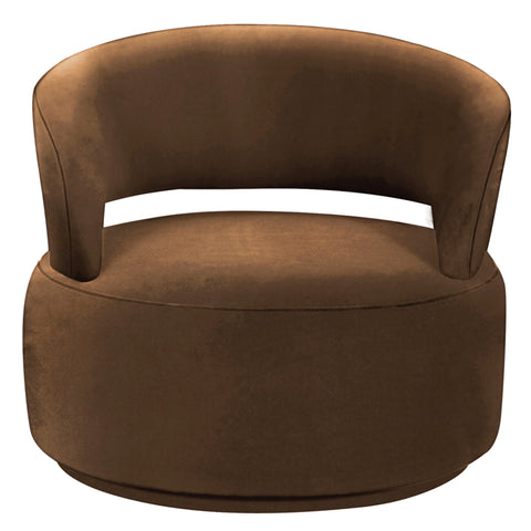 Indiana Occasional Chair / Lounge Chair Modern Couture - Burnt Gold Velvet