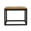 Reclaimed Pine Inlay & Steel Handcrafted Side Table - Exquisite