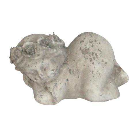 Terracotta Sleeping Cherub Shabby Chic Indoor Or Outdoor Garden Ornament