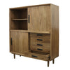 Miley Sideboard / Drinks Cabinet Handcrafted Modern Mangowood - 2 Doors With Shelves & 5 Drawers
