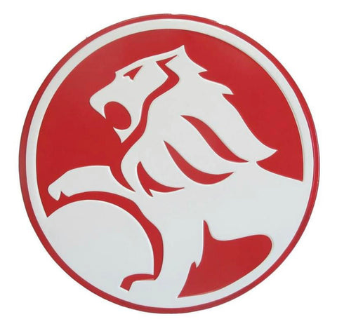 Holden Lion Embossed Logo Metal Wall Art Man Cave Sign