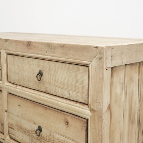 Natural Oriental 6 Drawer Dresser / Commode