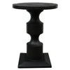 Fontana French Country Chic Rustic Elm Wood Detailing Side Table