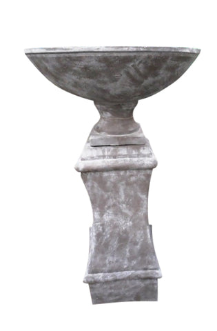 Grand Entrance Garden Bowl & Pedestal Urn Plinth XL