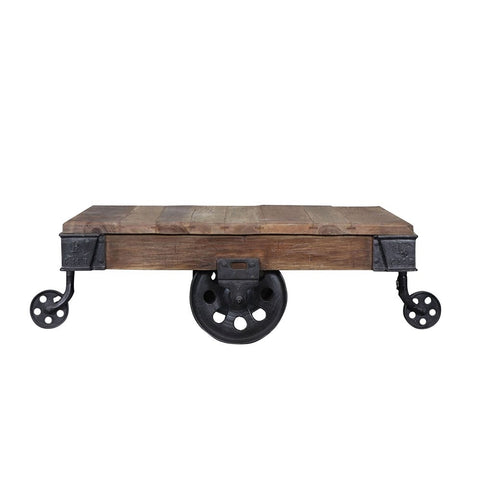 Railway Vintage Baggage Trolley Recycled Coffee Table - Rustic Industrial Statement Piece