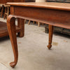 Antique Original Queen Anne Dining Table With Scalloped Edges - Farmhouse Shabby Chic