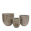 Bullet Weathered Reinforced Concrete Outdoor Planter With Drainage - Large