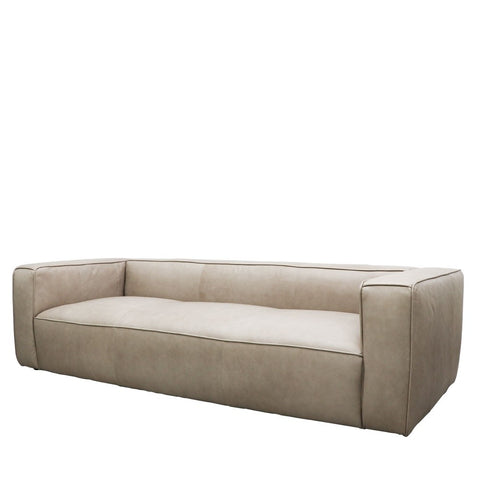 Riverstone Stirling 3 Seater Modern Minimalist Italian Leather Sofa / Lounge