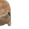 Rustic Reclaimed Teak Tooth Wood Side Table / Stool - Natural & Modern