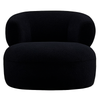 Barberra Black Boucle Armchair Lounge Chair