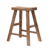 Natural Reclaimed Teak Porto Bar Stool / Barstool / Counter Stool - Handcrafted Indoor / Outdoor Chic