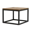 Reclaimed Pine Inlay & Steel Handcrafted Side Table - Exquisite