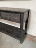 Dark Marcela Characterful 4 Drawer Solid Wood Rustic Finish Console Table