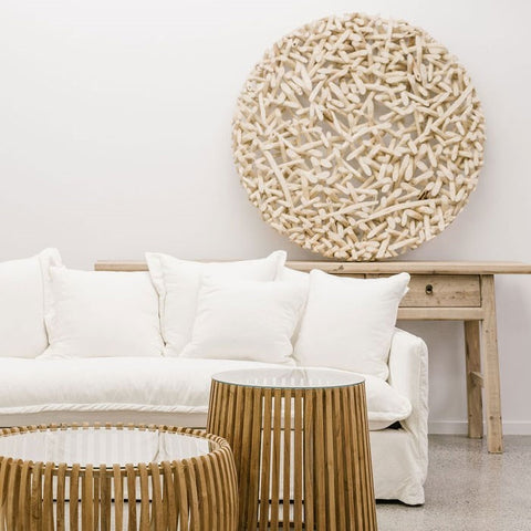 Couture Crusoe Taiga Natural Wood Wall Art Panel - Yakisugi Design