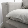 Keely Slipcover Sofa / Lounge Cement Colour 2 Seater