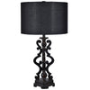 Nova Black Table Lamp - Antique Shabby Chic Style