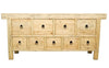 Large Nine Drawer Parq Reclaimed Elm Sideboard - Handcrafted Farmhouse Chic